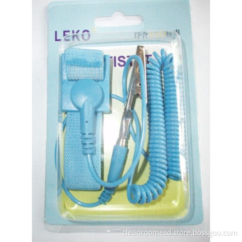 Plastic Buckle Wireless Esd Wrist Strap With Safety Resistivity 1mohm